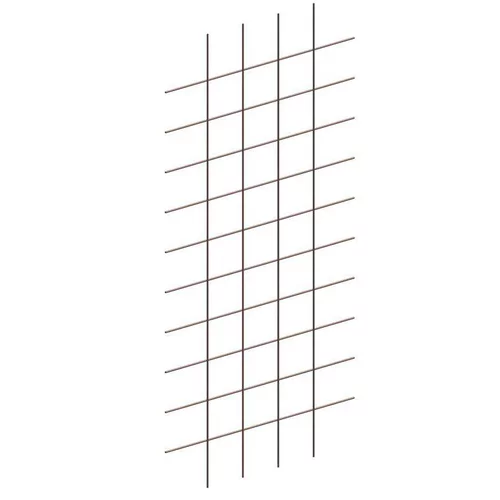 Pour votre espace：Treillis Rectangle mural à débord gris 80x170 cm avec maille 15 cm