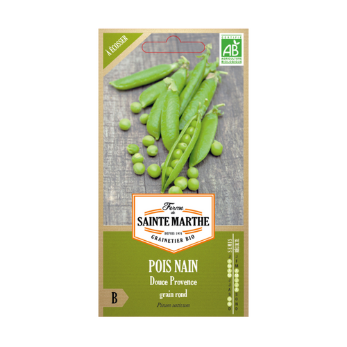 GRAINES POIS NAIN DOUCE PROVENCE GRAIN ROND À ÉCOSSER BIO - 10G