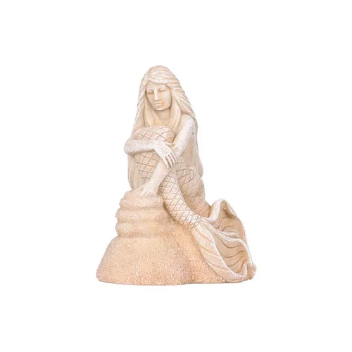 Qualité au jardin：Décor d’aquarium sirène Ariel beige Europet Aqua Della petit modèle– 12,8 cm