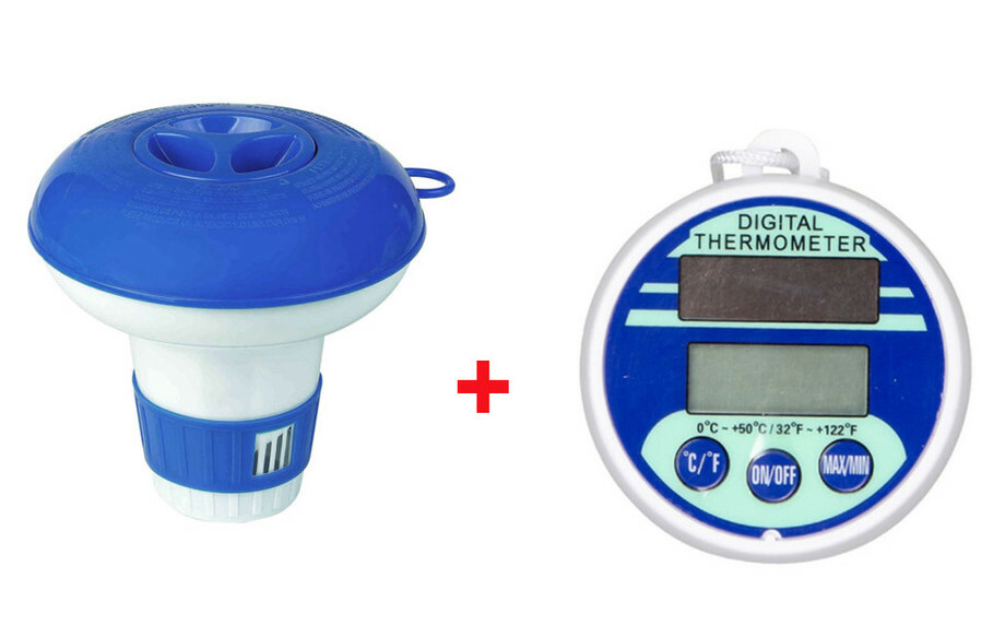 Ensemble diffuseur de chlore jilong + Thermomètre digital