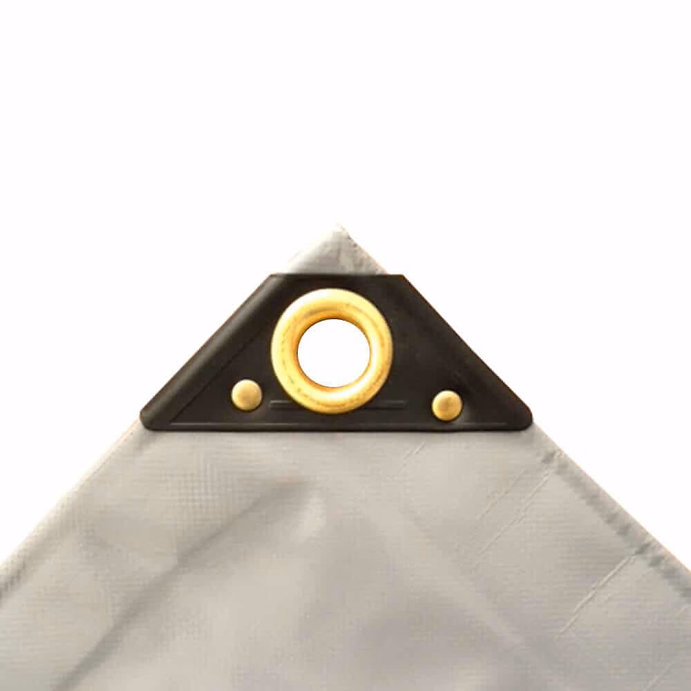 Bâche PVC 650g – grise, bâche de protection étanche et résistante, 4 × 6m (24m)