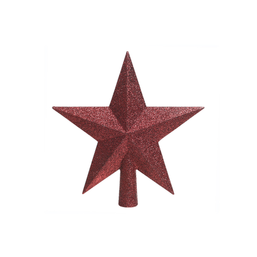 CIMIER ÉTOILE DE NOËL ROUGE