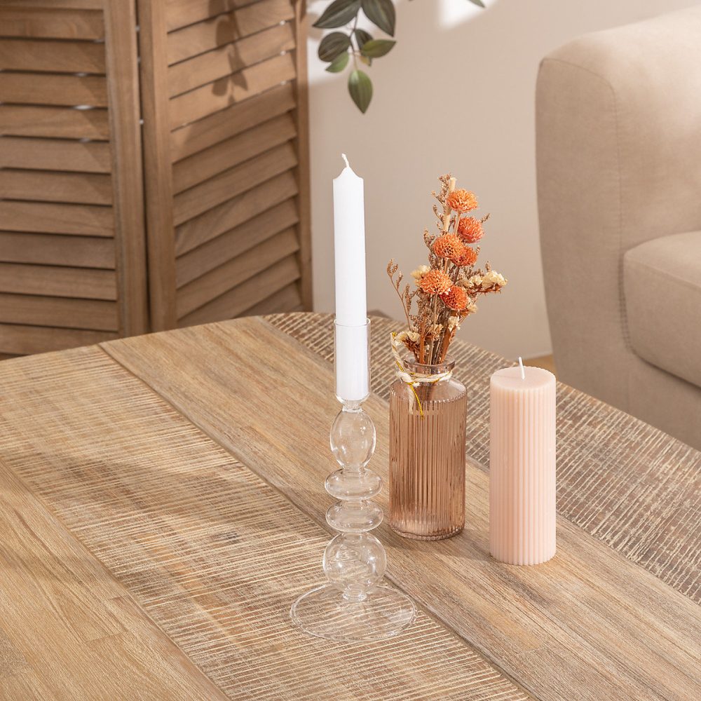 Chandelier en verre H22cm transparent – Atmosphera Créateur d'intérieur