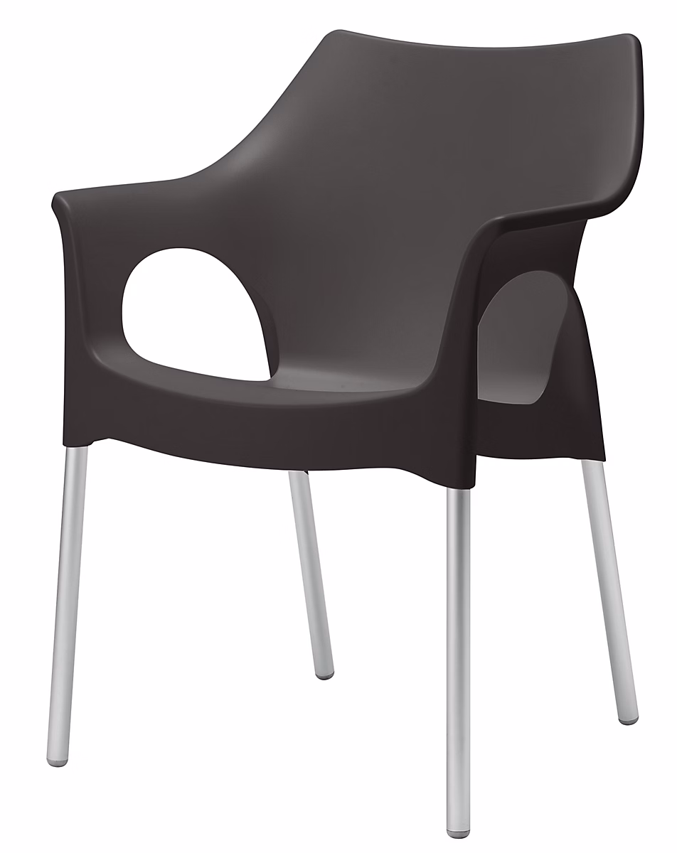 4 Chaises design de jardin – OLA, – deco, lot de 4