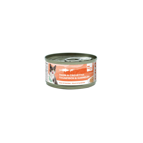 PÂTÉE POUR CHAT BUBI NATURE BUBIMEX® THON & CREVETTES - 70G