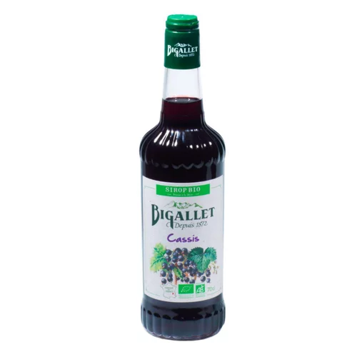 Jardin chez vous：Sirop de Cassis bio – Bouteille de 70 cl