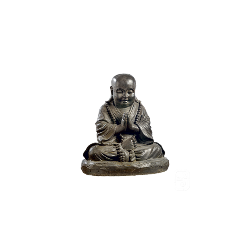 Moine Assis moyen modèle - Statue