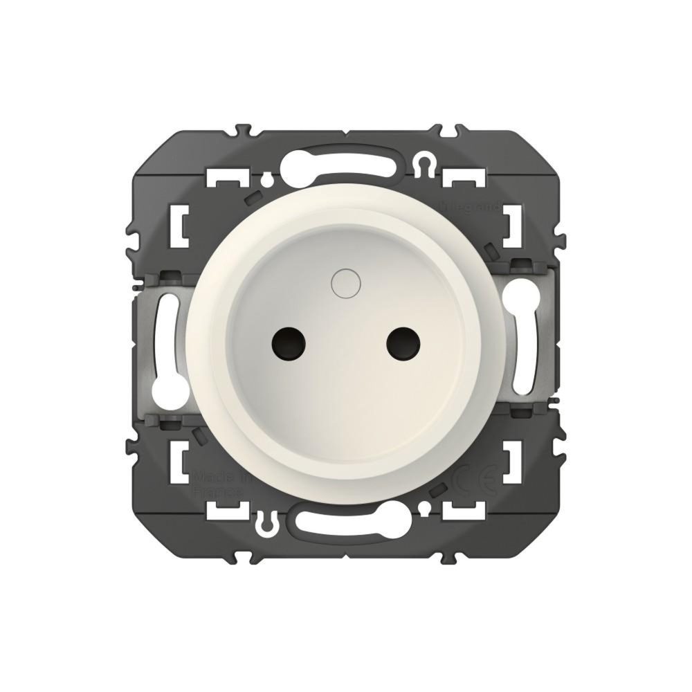 Legrand Prise sans terre Dooxie, LEGRAND, blanc