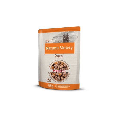 PÂTÉ POUR CHIEN NATURE'S VARIETY® ORIGINAL ADULT MEDIUM/MAXI BOEUF - 300G