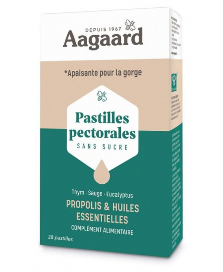 Aagaard - Pastilles Pectorales Apais'Toux - 30 pastilles