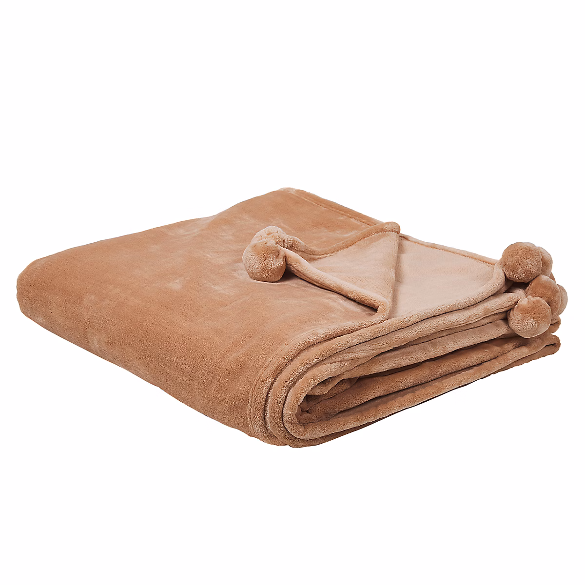 Couverture TERKE 200 × 220 cm Marron clair