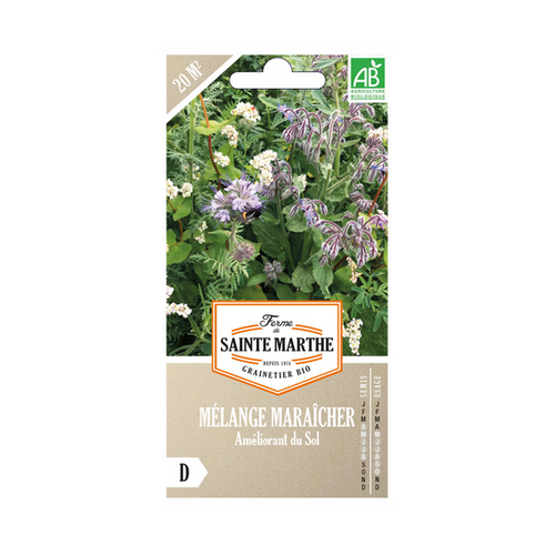 GRAINES MÉLANGE MARAICHER - AMÉLIORANT DU SOL BIO - 150G