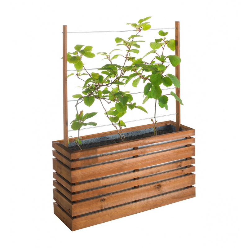 Jardinière avec treillis pour plantes grimpantes - 110 L