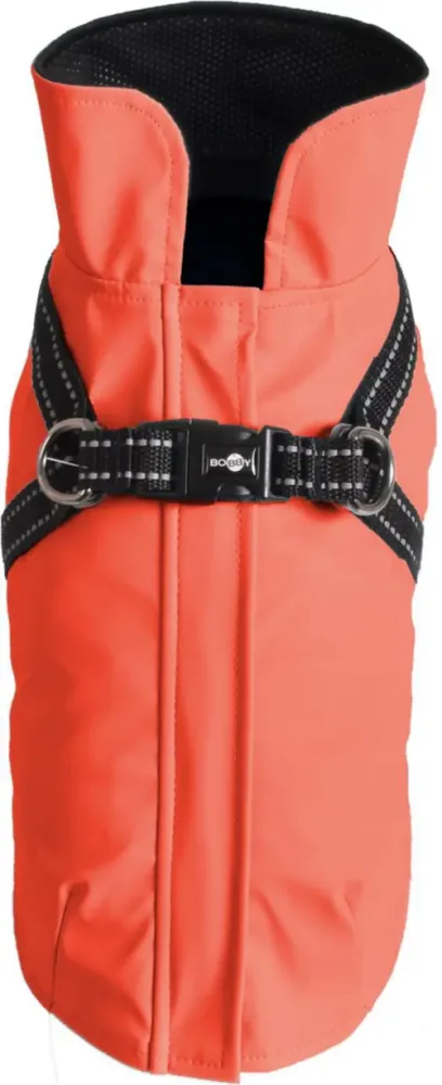 Pour tous vos besoins extérieurs：Manteau pour chien en néoprène coloris orange harnais intégré Bobby Tom - taille 56XL