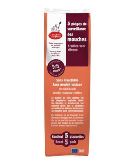 Droguerie Ecologique - 5 pièges à mouches avec attractif