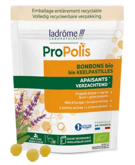 Ladrome - Bonbons Propolis Brune et Verte 50g