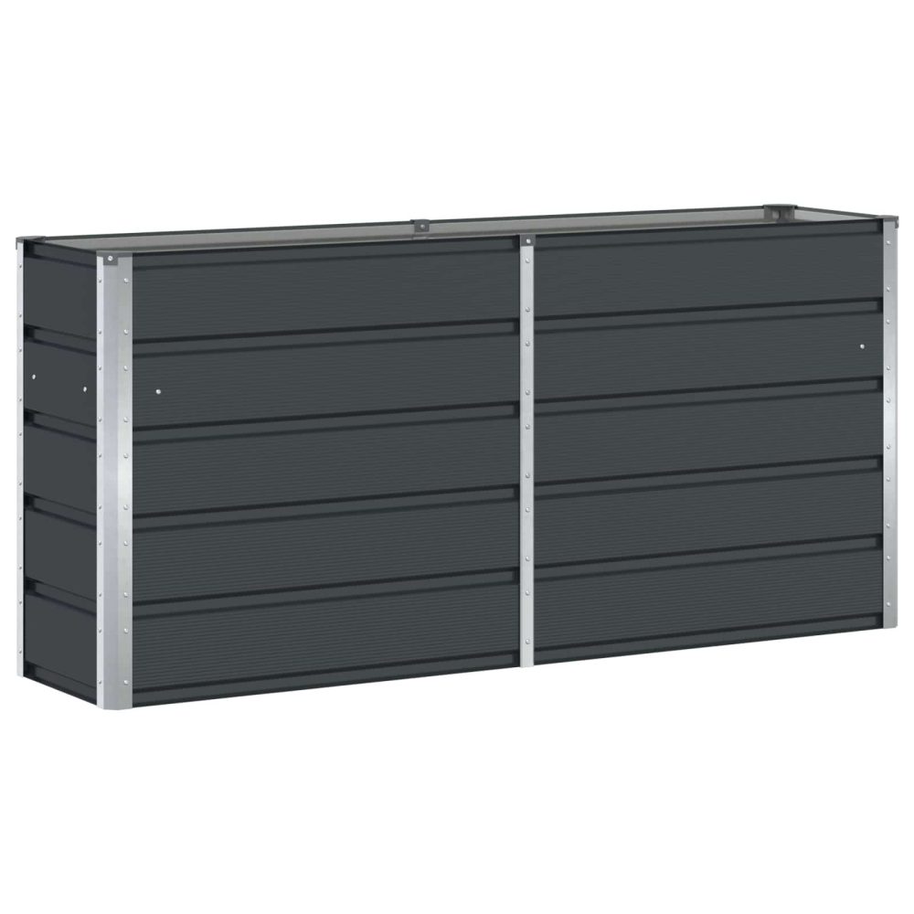 vidaXL Jardinière Anthracite 160 x 40 x 75 cm Acier