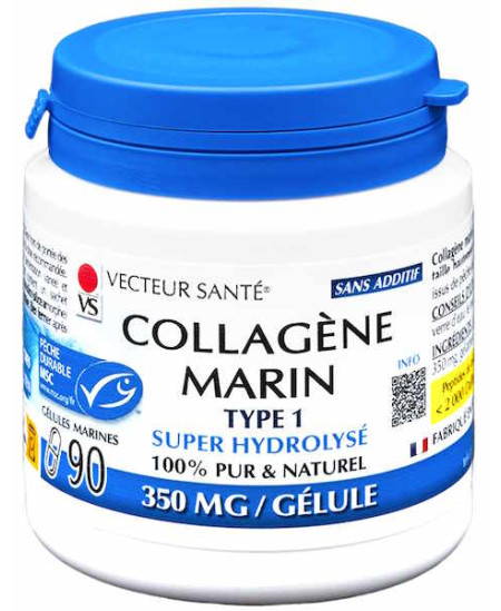 Vecteur Santé Collagène Marin de type 1 - 90 gélules