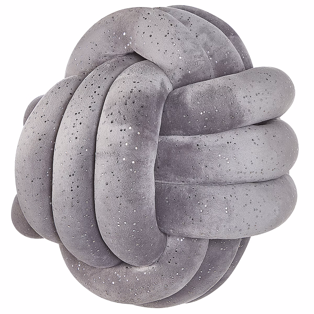 Coussin MALNI 30 × 30 cm Velours Gris Unicolore