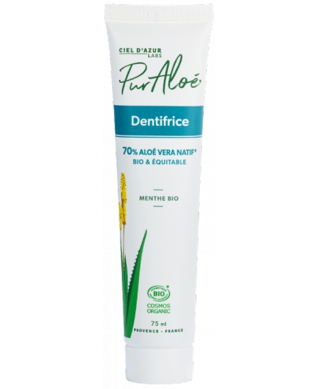 Pur Aloé Dentifrice bio à l'Aloe Vera 75ml