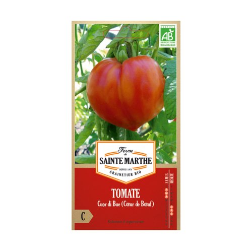 GRAINES TOMATE CUOR DI BUE ROSE (COEUR DE BOEUF) BIO