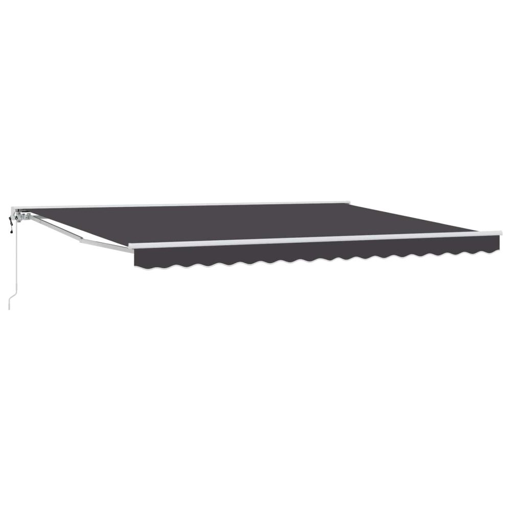 vidaXL Auvent rétractable électrique Anthracite 4,5 × 3,5 m
