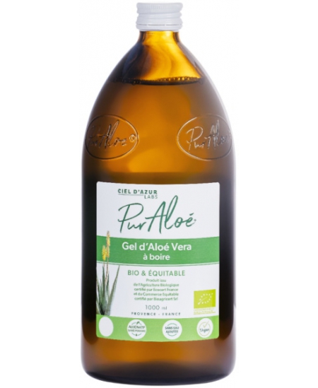 Pur Aloé Gel d'aloe vera à boire Bio et Equitable 1 litre