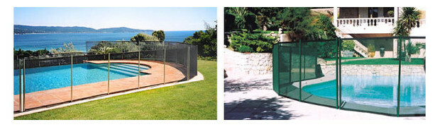 Cloture en filet pour piscine