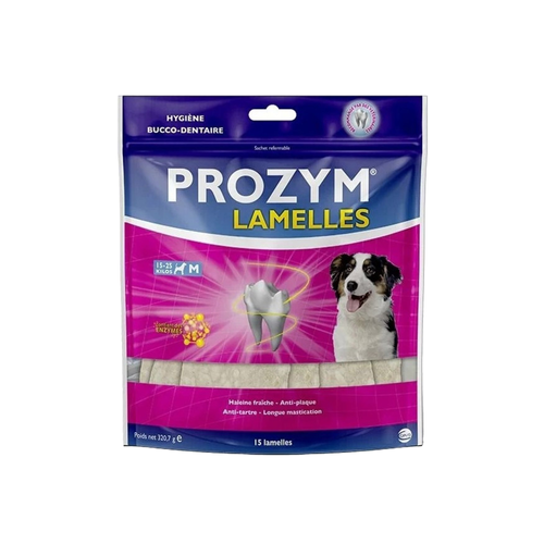FRIANDISE POUR CHIEN PROZYM® - LAMELLES M - x15