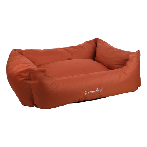 PANIER POUR CHIEN DREAMBAY® FLAMINGO™️ - RECTANGLE TERRE CUITE - 120x95x28CM