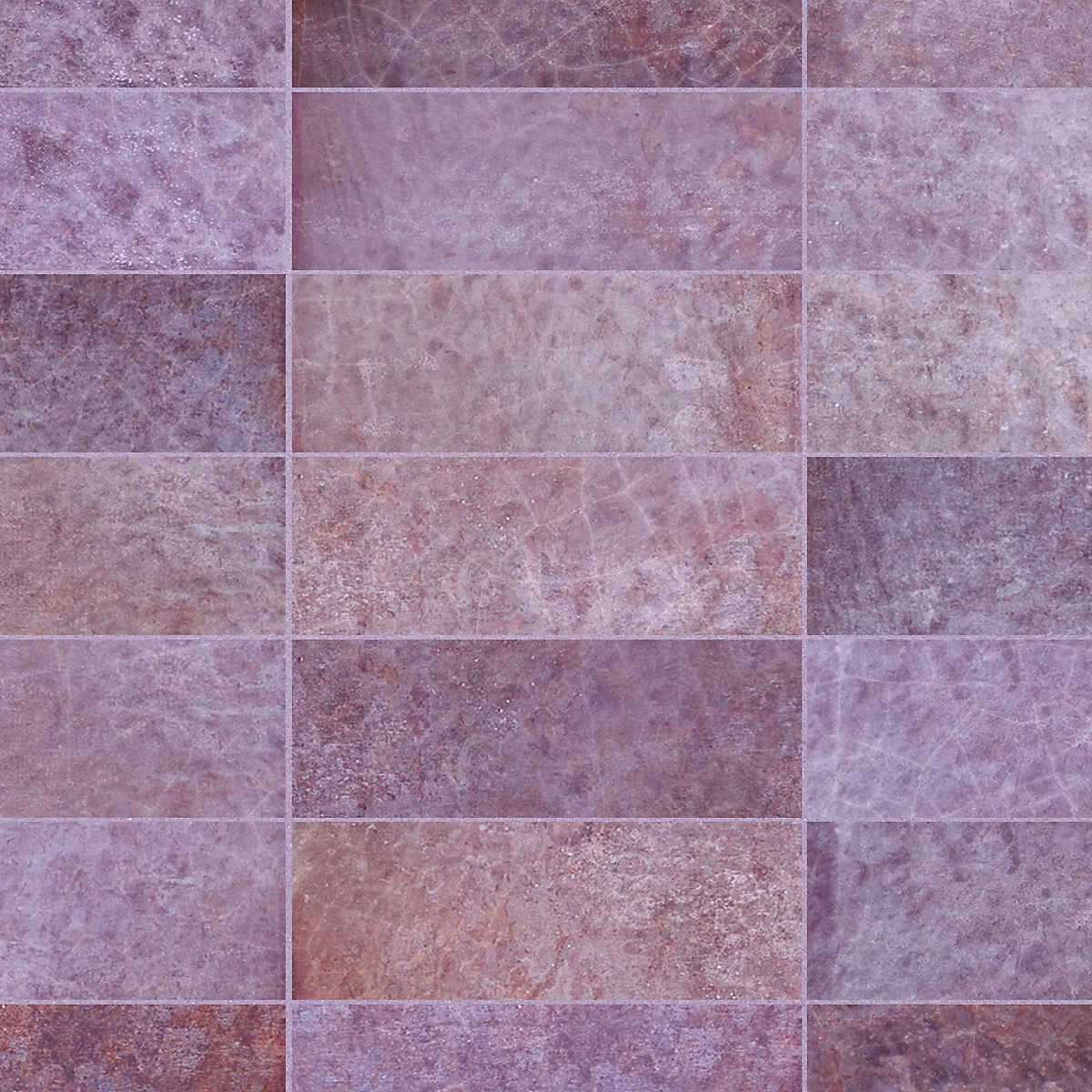 Carrelage effet Zellige Violet 20x6 – 5x0, 85 cm Caldero, Mur intérieur (vendu par carton de 0, 5 m²), RO'MA CARRELAGE