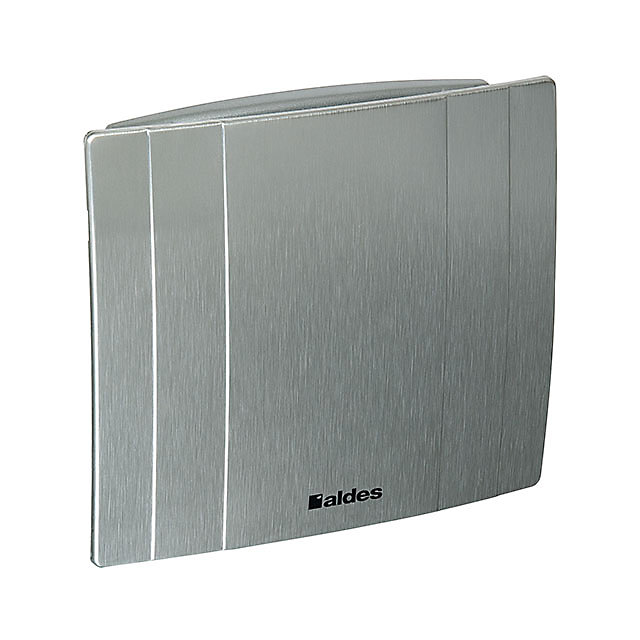 Aérateur VMC Ø125 mm avec détecteur d'humidité | finition gris aluminium – Aldes Déco