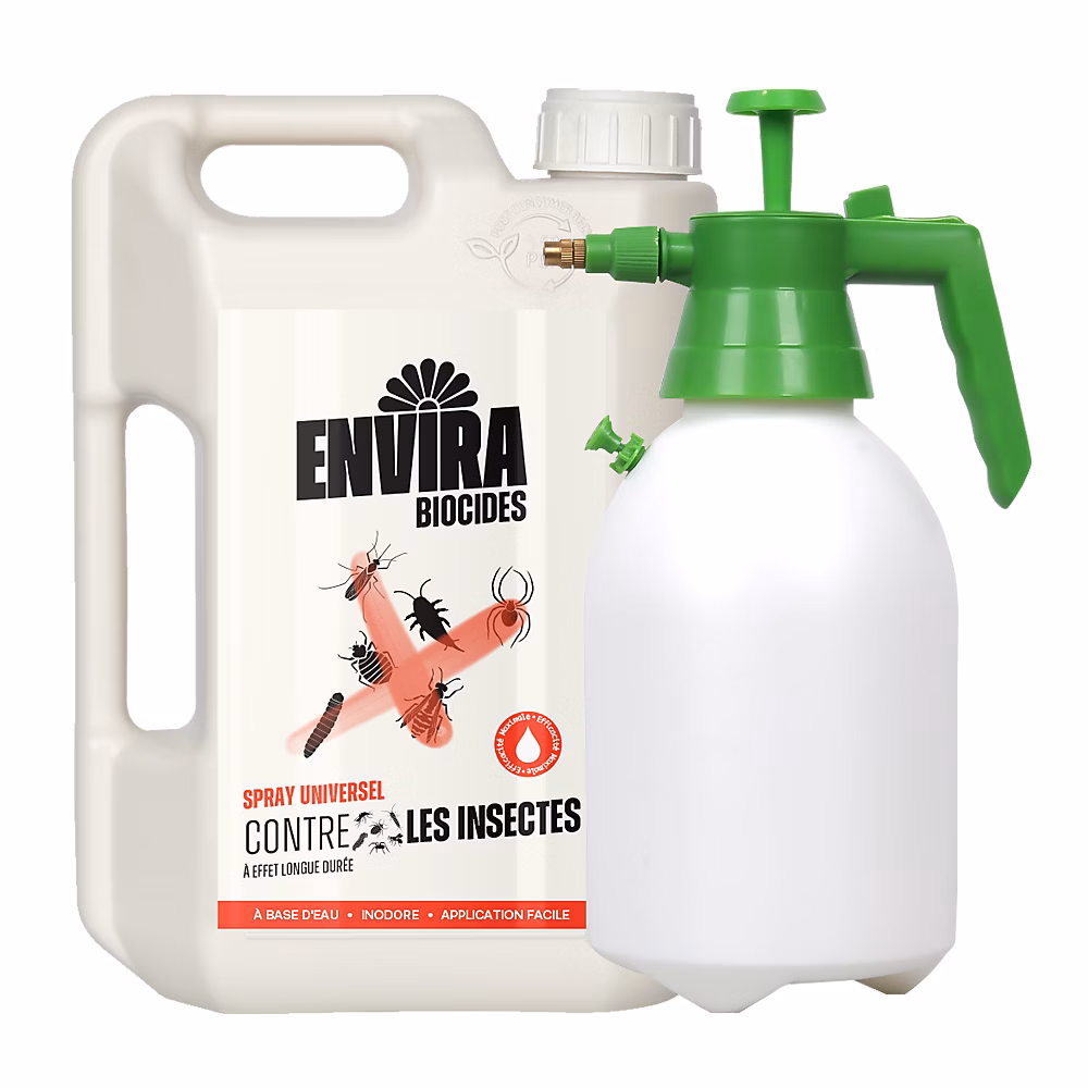 Envira Spray Multi-Insectes avec Pulvérisateur à Pression – Protection Rapide et Efficace 2L + Pulvérisateur