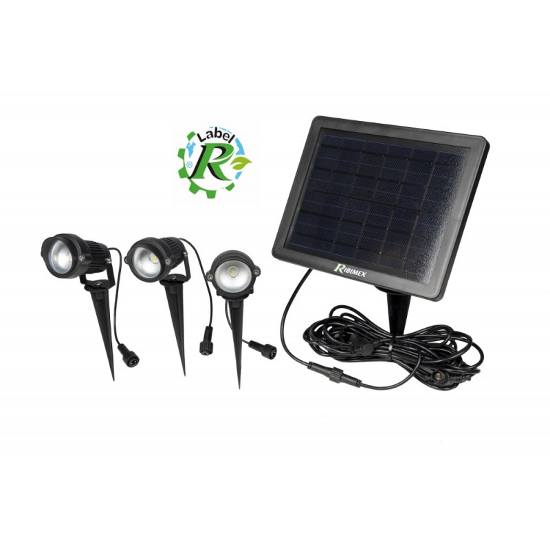 Projecteur Solaire Portable 3 X 100 Lumens - Polyvalent