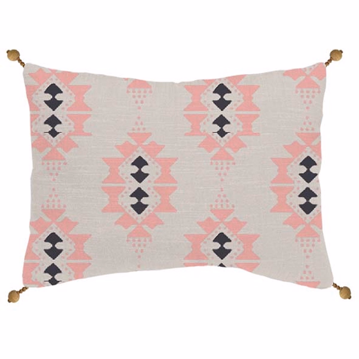 Coussin à motif ethnique en coton 30 × 50cm 30 × 50cm