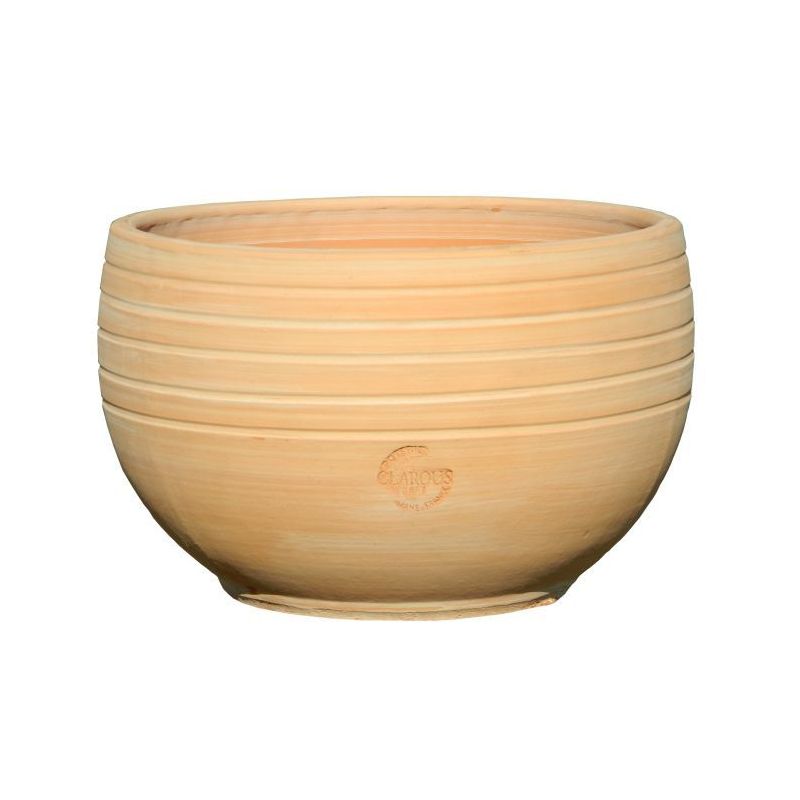 Pot Boule Linea en terre patinée