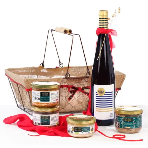 Adapté à votre jardin：Panier gourmand des fins gourmets Clos Saint Sozy - les 5 pièces