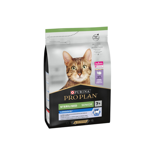 CROQUETTES CHAT PURINA® PRO PLAN® STERILISED SENIOR 7+ LONGEVIS DINDE - 3KG