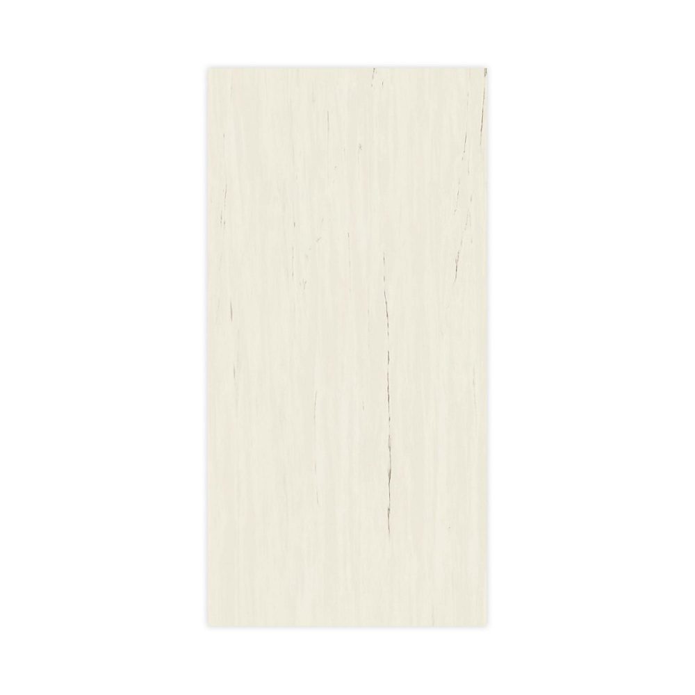 Carrelage effet Marbre Blanc Dolomite 240x120x0 – 9 cm Brillant Marvillo, Mur intérieur (vendu par carton de 2, 88 m²), RO'MA CARRE