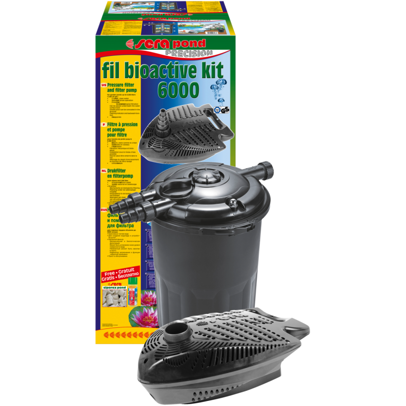 Kit filtre à pression bioactif + pompe PP6000 pour bassin 6000 L