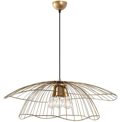 Suspension en métal Mantar XL (Doré - 3 x ampoules)