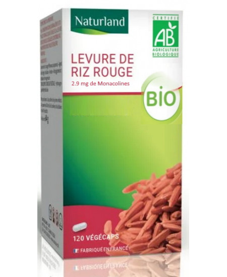 Naturland - Levure de riz rouge bio 120 gélules végétales