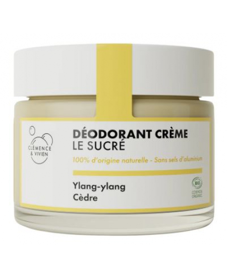 Clemence et Vivien - Baume déodorant Le Sucré Ylang Ylang et Cèdre - 50 gr