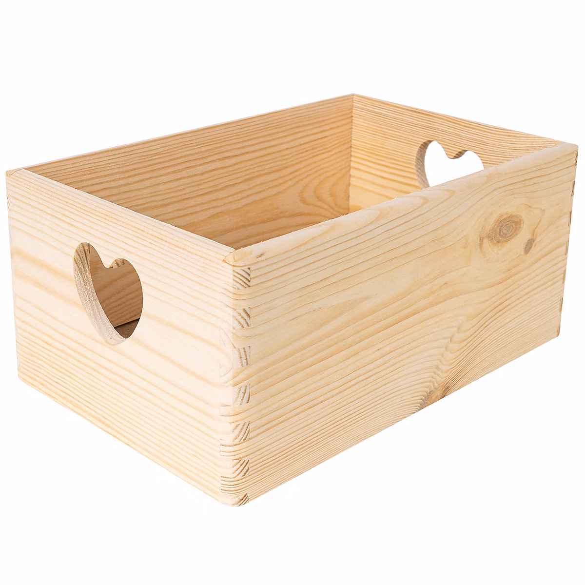 Creative Deco Caisse Bois Rangement Non Peint 30 × 20 × 14 cm (+/ – 1cm), Boîte Rangement Bois Cuisine, Caisse Rangement Bureau