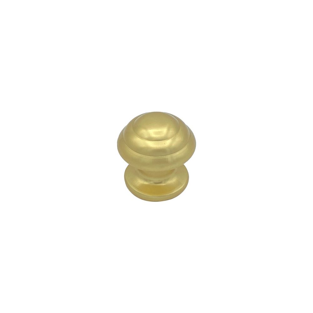 Bouton tirant de porte fixe D60 mm en aluminium Or poli – breveté