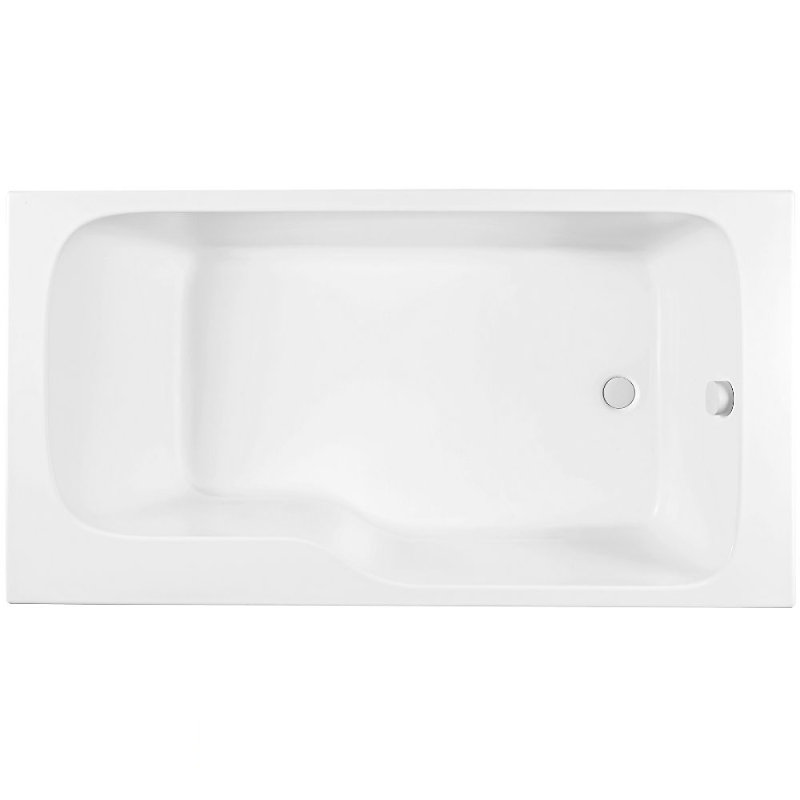 Baignoire bain douche JACOB DELAFON Malice version droite Blanc brillant 160 × 85