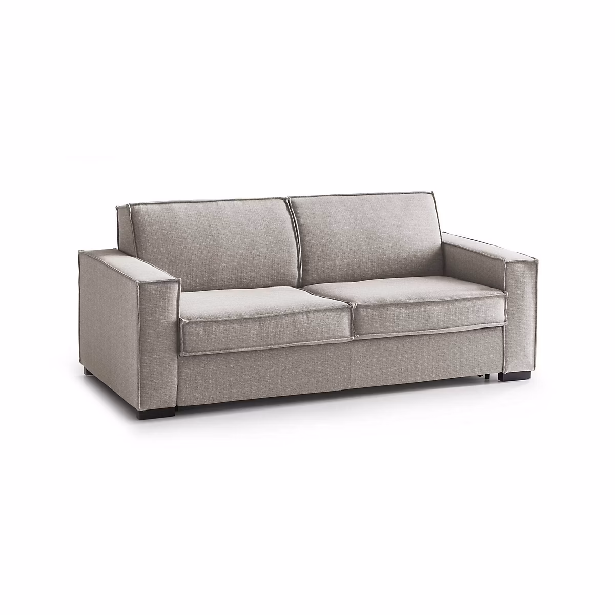 Canapé | lit Achiropita – Grand canapé 2 places – Canapé de salon à ouverture pivotante – en tissu rembourré – 180x95h90 cm – Taupe