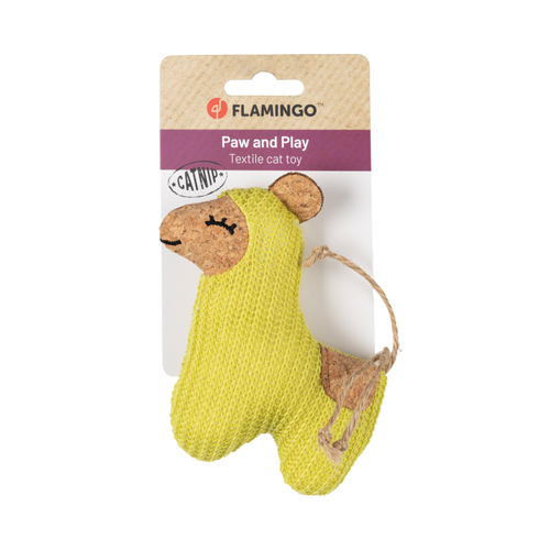 JOUET POUR CHAT FLAMINGO® LEMMO LAMA VERT