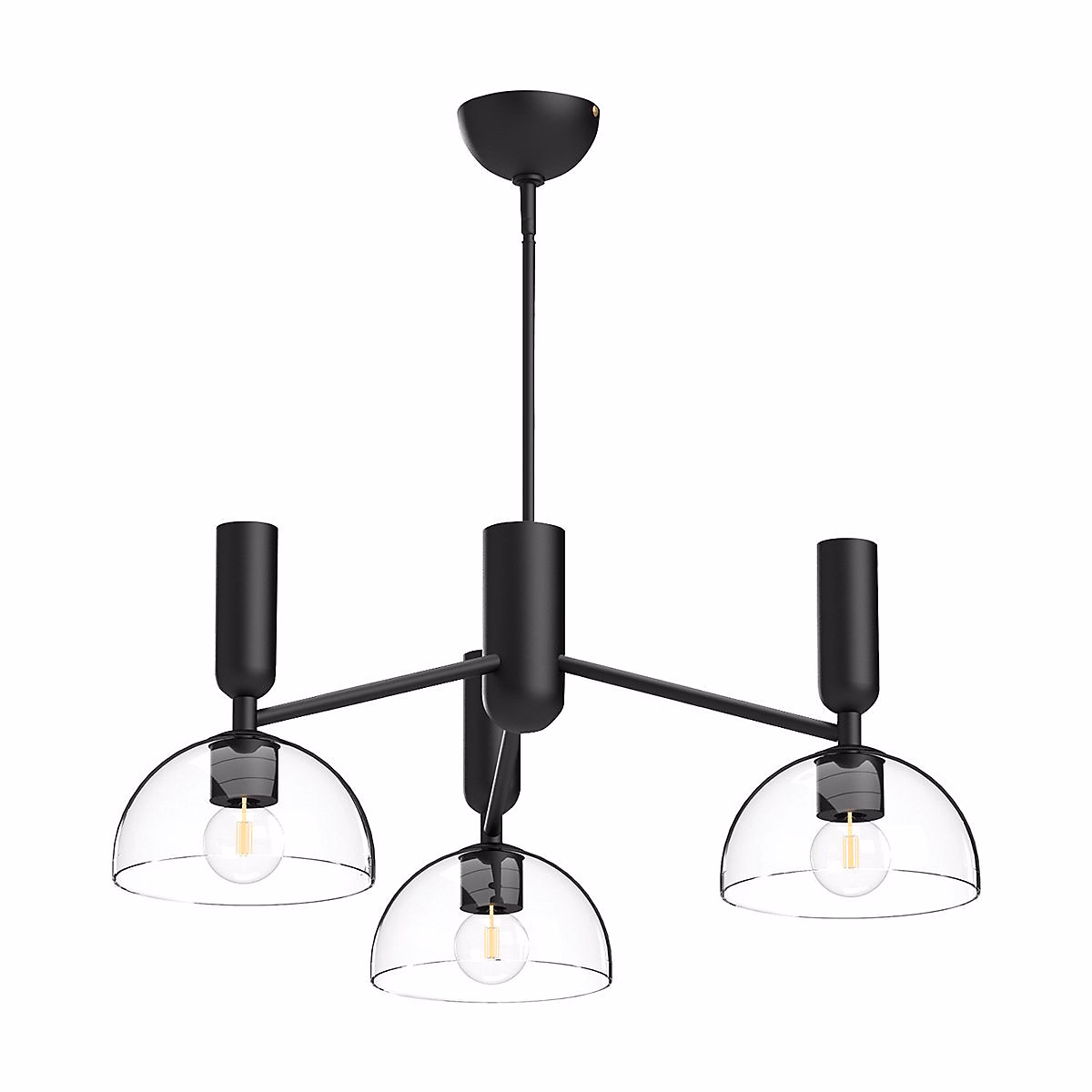 Elstead Alora Mood Jude Plafonnier suspendu multi – bras contemporain noir mat 3x E27
