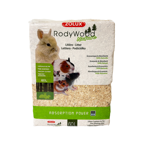 LITIÈRE RODY WOOD NATURE ZOLUX® - 60L